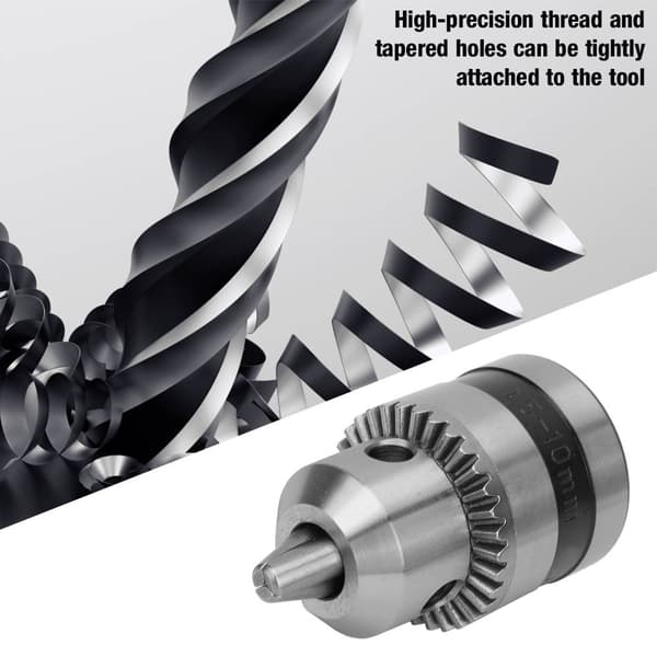 B12 Nøkkelfri Drill Chuck Adapter Freseverktøy Sett 1.5-10mm