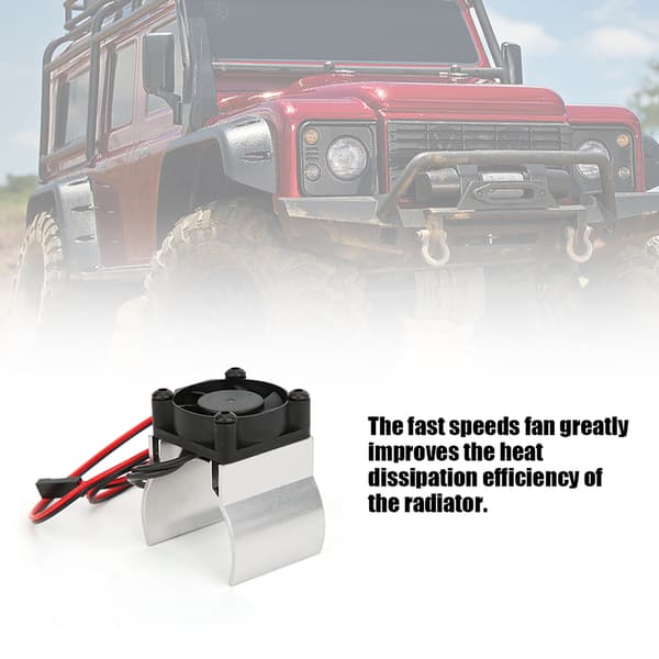 Traxxas TRX 4 Sølv 1 10 RC Bil Model Motor Køleventilator Tilbehør