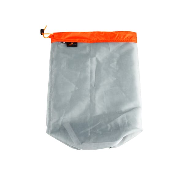 Mesh Snørepose til Opbevaring til Udendørs Rejser Vandreture Camping Orange Medium