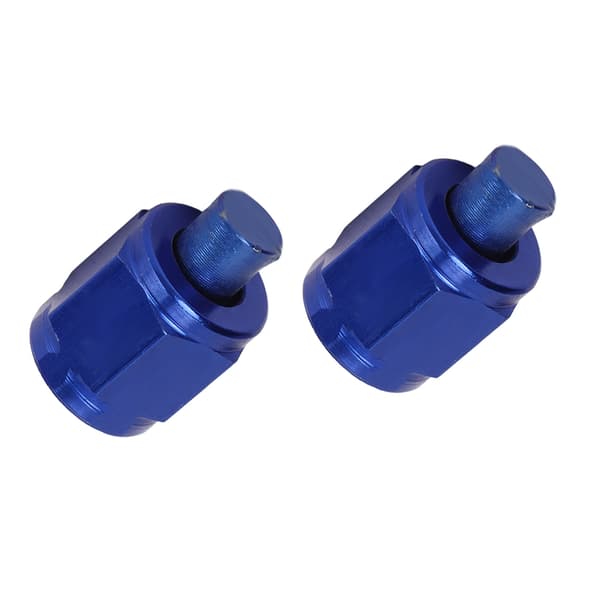 2PCS AN4 Bränsleledningsadapter Block Off Montering Läckagesäker Aluminiumlegering Flare Nut Slanglock