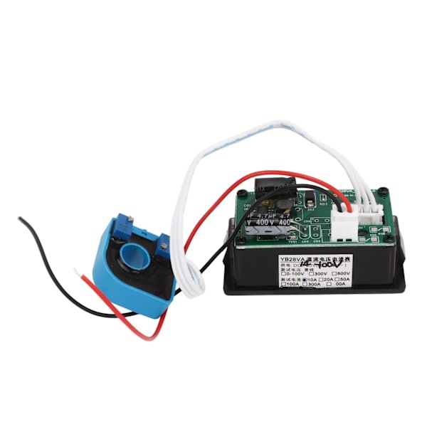 Hall DC Digital Display Amperemeter Arbejdsspænding 4-30V Dobbelt LED Display Strøm Voltmeter Panel