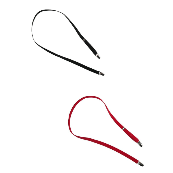 CTM Kids' elastiske 1/2 tomme justerbare vanteclips i ét stykke (2 pakke) Black one size