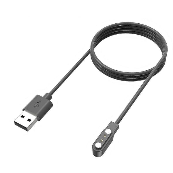 Sort Colmi C81 Smartwatch Kompatibel Stærk Magnetisk USB Opladerkabel White
