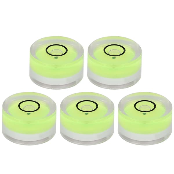Mini Runt Libellvattenpass Bubbla 5-pack 15 mm Diameter Balansvåg Mätverktyg