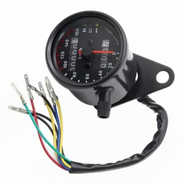 Universal 12V Digital Motorcykel Speedometer Blå LED Baggrundslys Odometer