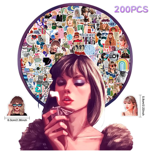 200 kpl tarroja Taylor Swift -tarrat Graffititarrat A 50 kpl A 50st