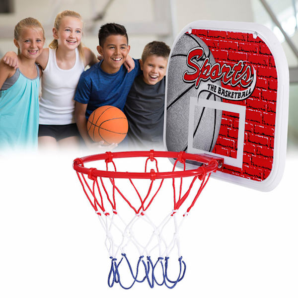 Barnas hengende basketballstativ, enkel montering uten boring S (1 stk)