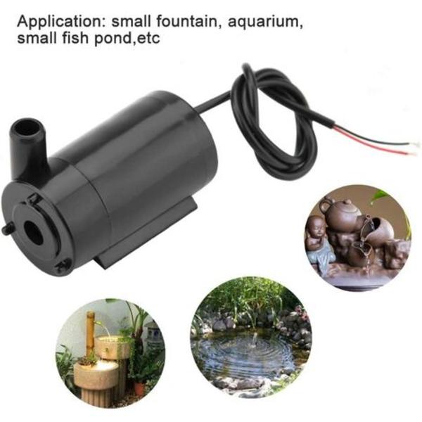 5 stk mini vannpumpe, 3W 220V DC 3V-5V nedsenkbar plastpumpe for akvarium for fisketankfontene