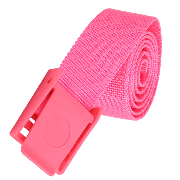 150 cm slitesterk nylon webbing midjebelte med plastspenne tilbehør rosa