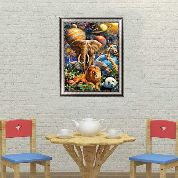 DIY 5D Diamond Painting Kits, DIY 5D Diamond DIY 5D Diamond Maling Home Wall Decoration Malerier Korssting Diamond Decoration (30*40cm),