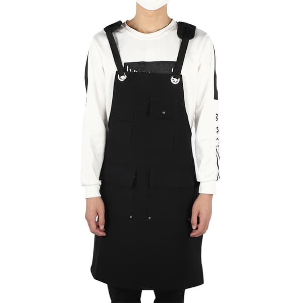 Outdoor Working Camping Canvas Trädgårdsförkläde med Multi Pocket Store Verktyg Svart