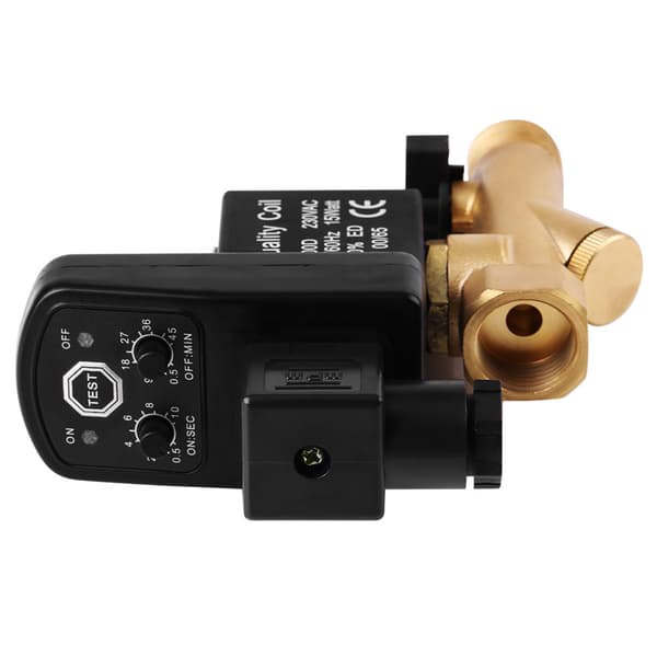 Automatisk Elektronisk Timer Aftapsningsventil til Luftkompressor Kondensat G1/2 DN15 AC230V