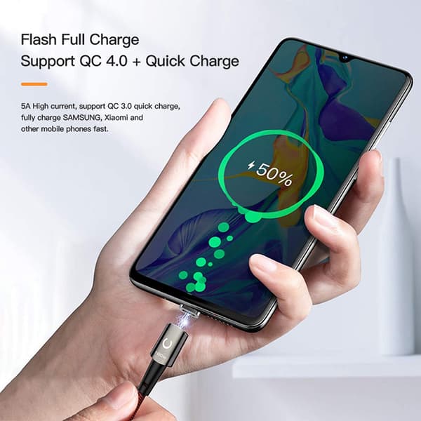 Magnetisk USB C-kabel 100W (20V/5A MAX), USB-C til USB-C-kabel