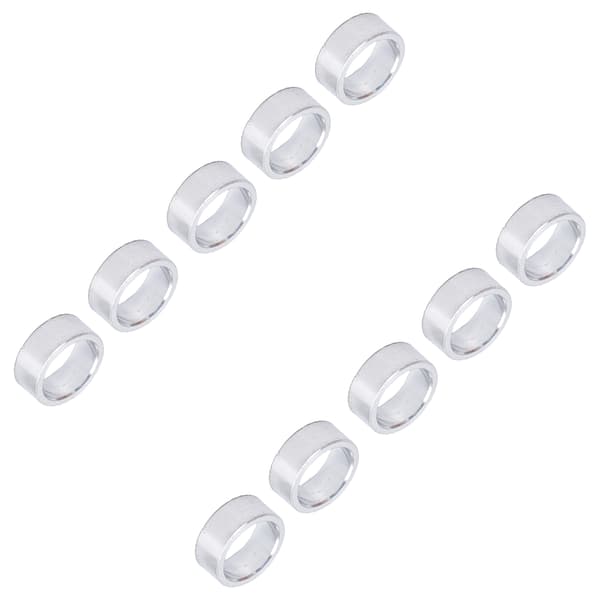 Rund afstandsstykke i aluminiumslegering, hardware, 10 stk., 10 mm udvendig diameter