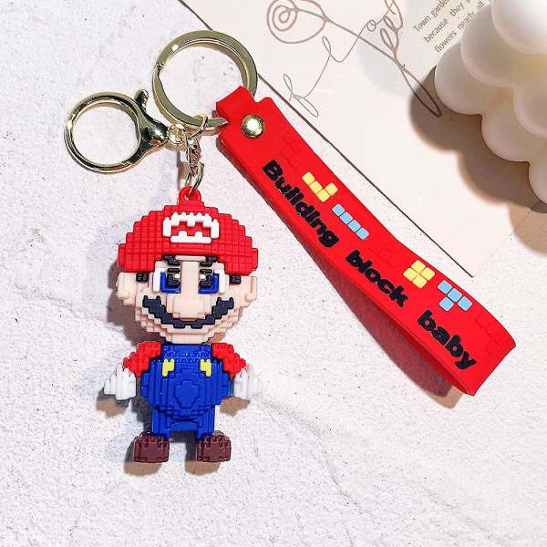 30 stiler Super Mario nøkkelring Mario Bros Luigi Toad Yoshi Bowser Action Figur Modell Pvc tegneserieveske Dukke anheng Leker Gaver Høy kvalitet KC4511