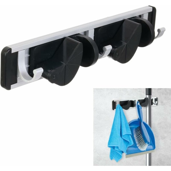 B2 Bøjleopgradering - 30 cm sort aluminiumsbøjleopbevaringsstativ