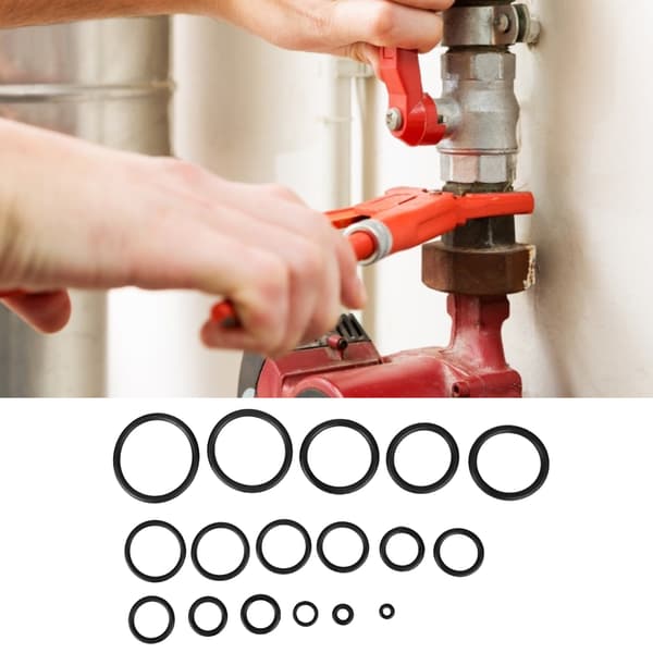 Gummi O-ring tetningssett 222 deler