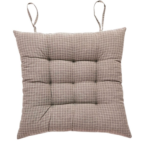 Sittdyna för kontorssittande studentpall, halkfri stolsdyna för hem, golvventilerande matstolsdyna (ljusbrun liten storlek 38*38 (±2cm)),