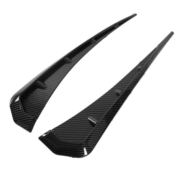 1 par ABS karbonfiber bil universal sideventilasjon luftvingedeksel trim