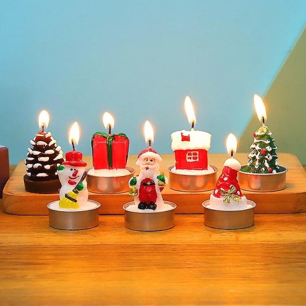 Joulukynttilä Craft Neljä lahjapakkausta CAN sytyttää kynttilän valot