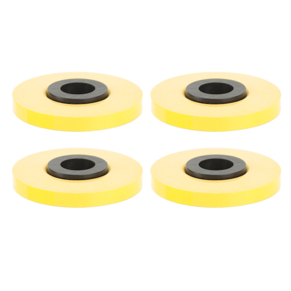 4 ruller med erstatningstape for etikettmaskin, 5 mm bred og 8 m lang, kompatibel med MAX LM370 LM380 LM390