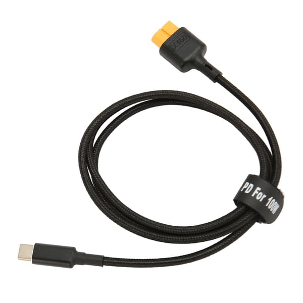 USB C til XT60 100W PD ladekabel 1m for RC-verktøy M7 M6 M6D M8S