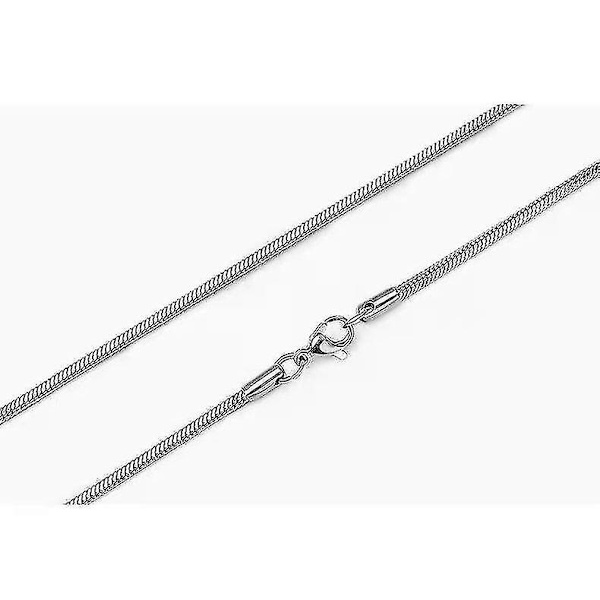 Käärmeenluuketju yksinkertainen ohut kaulakoru 60cm
