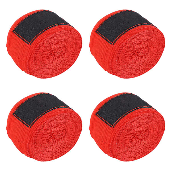 Andningsbara Röda Boxningslindor 5M 4-pack