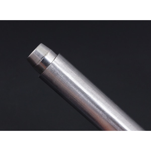 Puncher, slank rett munn og rund stansemunn, stanse av helt stål, DIY-lærverktøy (5 stykker, 0,5 mm, 0,8 mm, 1 mm, 1,2 mm, 1,5 mm),
