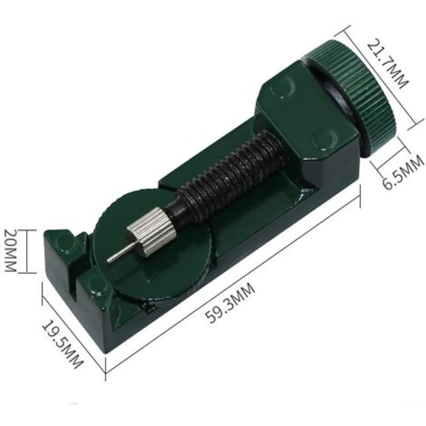 Klokkerem Link Pin Remover, Urmaker Klokkereim Verktøy, med 3 ekstra pinner, Tilbehør Sett Verktøy for Klokkereim Disasse