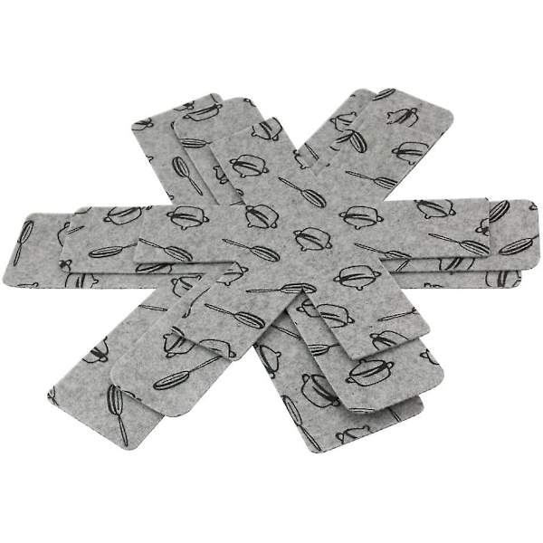 9stk non-woven gryteklut grå