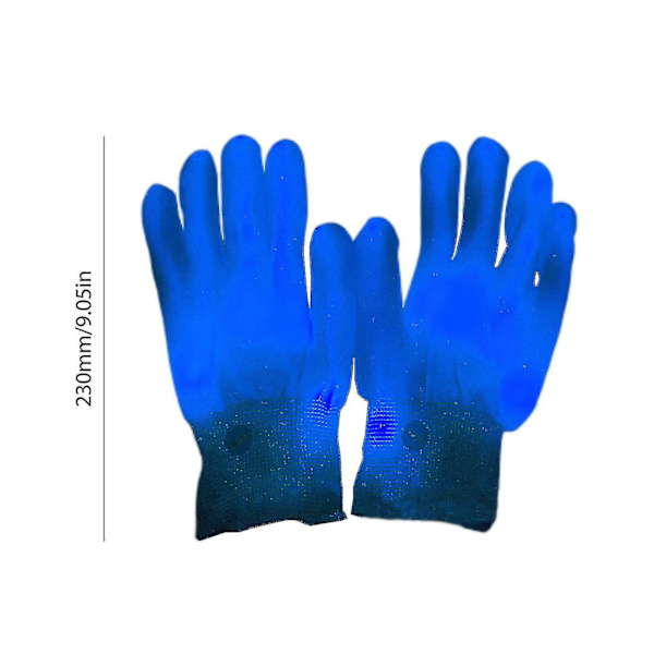 Led Blinkende Handsker Glød 7 Modes Lyser Fingerbelysning Dans Rave Party Børn Blue