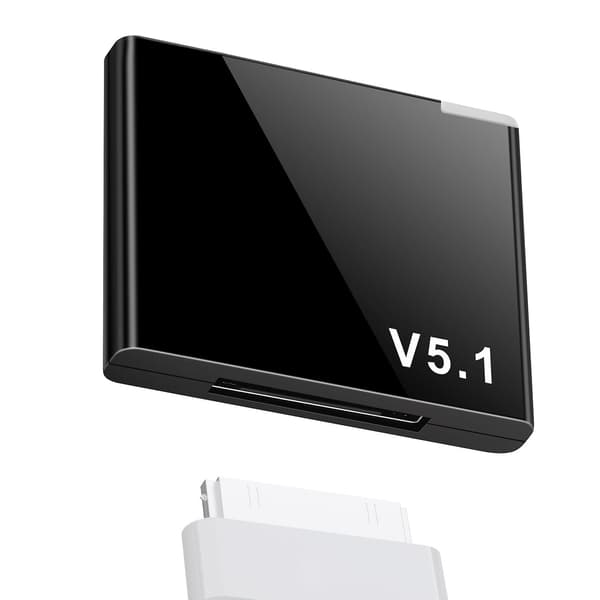 [HT]I-wave 30-pin Bluetooth 5.1 lydmottaker musikk mini trådløs adapter for 30-pin analog høyttaler