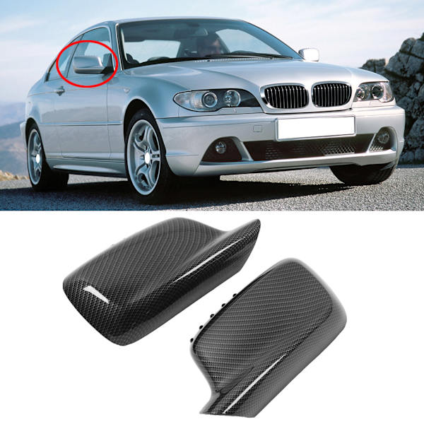 2 stk sidespeildeksel for 3-serie E46 7-serie E66