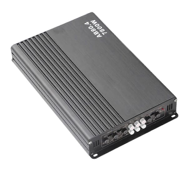 Bilförstärkare 7800W Bärbar DC-ström Klass AB Fyrkanals Bilmodifierad Effekt Digital Förstärkare