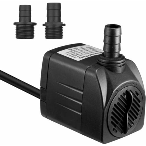 1500L/H nedsenkbar vannpumpe, 25W ultrastille akvariepumpe med 48 timers tørrbrenning, fontenepumpe med 5 fot strømledning a