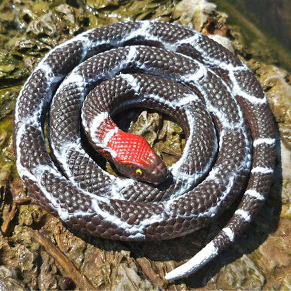 Creative Tricky High Lelu 30 tuumaa Snake Pehmeä Liima Pelottava Koko Henkilö Kumi Eläin Väärennös Snake Lelut S Yellow