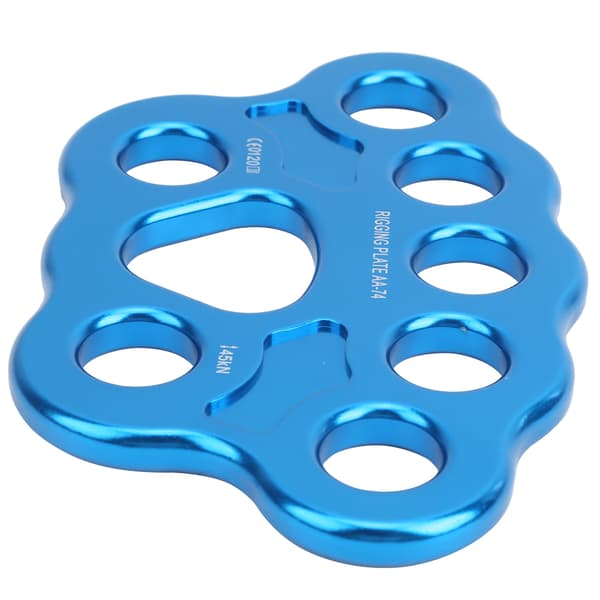 45KN 8 Håls Rig Plate Multi Ankar Split Connector för Bergsklättring Utomhusaktiviteter