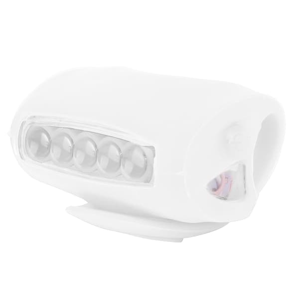 7 LED Cykelbelysning Set Fram Bakre Dubbelfärgad Cykelutrustning Vit