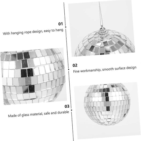 5CM Speilkule, mini discokule, bryllupshengekule