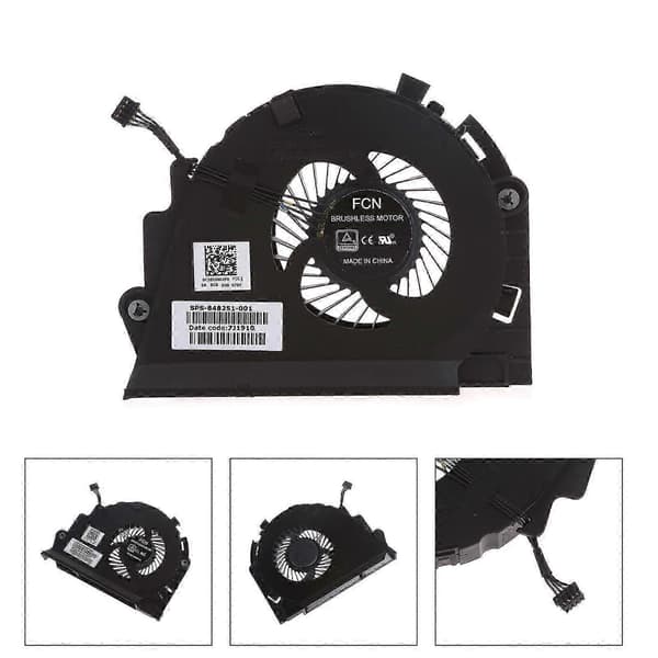 GPU-kjølevifte for HP ZBook 15G3 bærbar PC - CPU-kjølererstatning 848252-001 CPU GPU