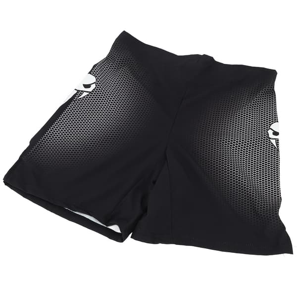 Lette lounge-shorts med elastisk talje til mænd, til boksning, vandring, sort XL