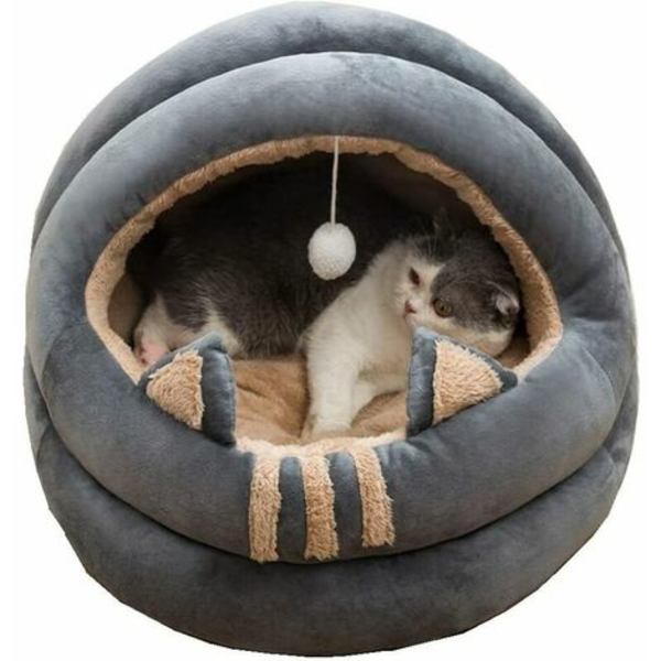 Cat House - Medium Size Nest - Lämplig för katter, kattungar, valpar och valpar - Mjuk och bekväm säng för alla årstider