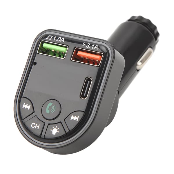 Langaton Bluetooth-autoadapteri USB-kädet vapaana ja MP3-musiikkisoittimella