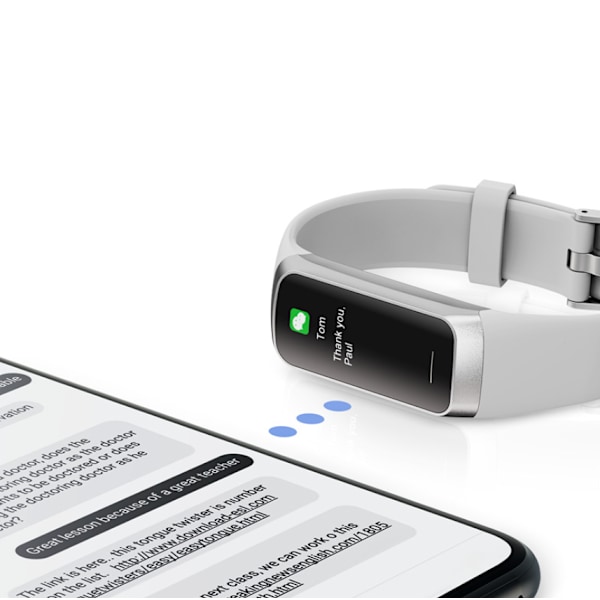 HD färgskärm smart armband (svart),