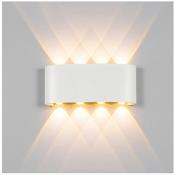 LED ulkoseinävalaisin Sisä- ja ulkoseinävalaisin Ihmiskehon tunnistin (lämmin valkoinen valo)