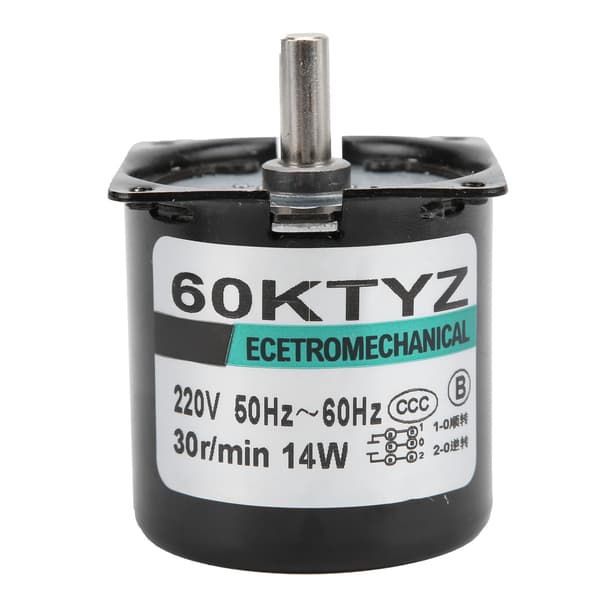 Mini AC Synkronmotor med Permanent Magnet 30rpm AC220V