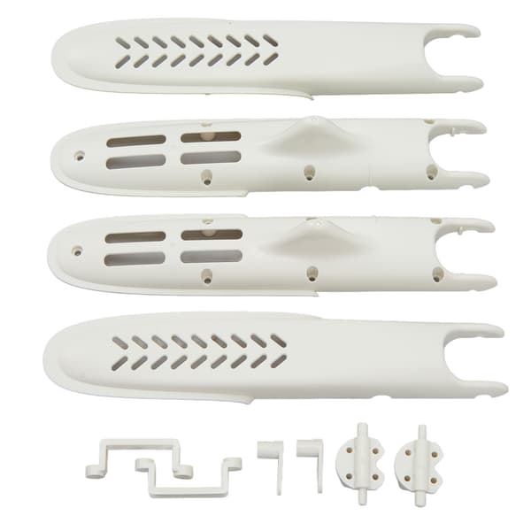 Motor Base Bracket Group Shell Mottakerhus for Wltoys XK X450 RC Fly Reservedeler Hvit