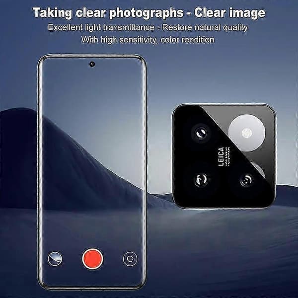 imak Sort Version HD Glas Bagkamera Linsefilm, Selvpositionerende Version 26-27s Not Specified For Xiaomi 14 Pro