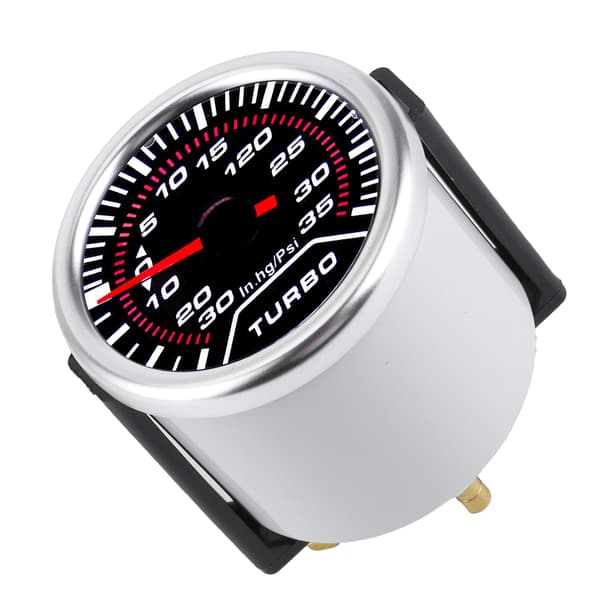 Universal Turbo Boost Mätare 52mm LED-Display 35PSI Röktonad Lins